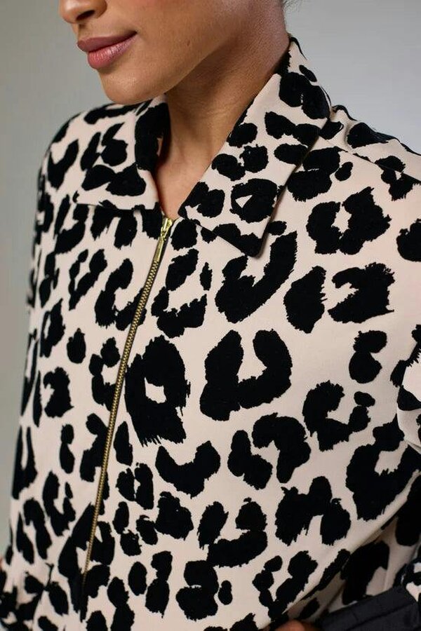 Lioness by TF Leopard Velvet Bomber Jacket