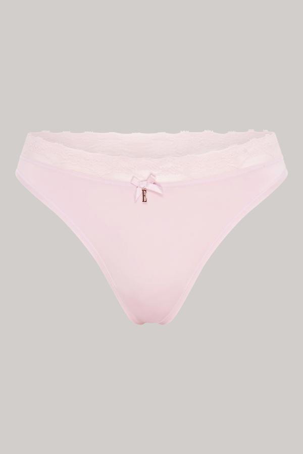 ELLE Multi Pack (5) Lace Waist Thongs