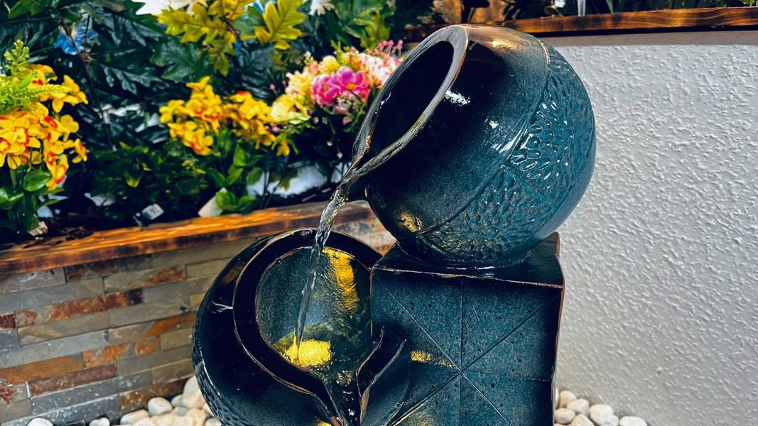 Tranquillity Water Features Teal Tranquil Pour Traditional Water Feature