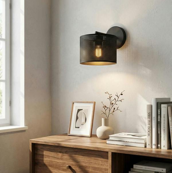 Emibig LUX Wall Lamp 1 x E27 Black