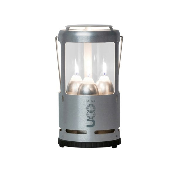 UCO CANDLELIER - 3 CANDLE LANTERN, PLAIN ALUMINIUM