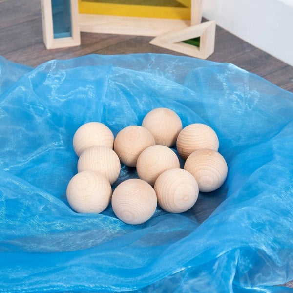 tickit Natural Wooden Balls