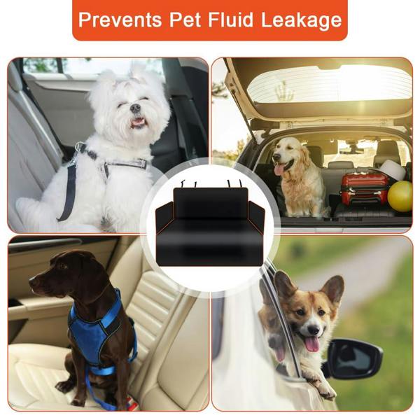 Dyzi Black Car Trunk Mat Waterproof Pet-Friendly Durable Boot cover
