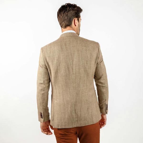 HERRINGBONE LIGHTWEIGHT SUMMER JACKET - Premium Men's Patterned Shirt by Claudio Lugli | Bold Design, Tailored Fit, Best Printed Shirts