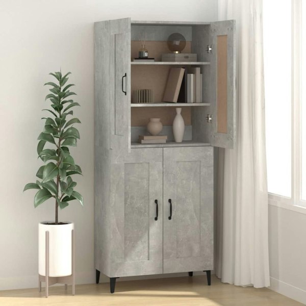 Berkfield Sideboard Concrete Grey 69.5x34x90 cm Engineered Wood