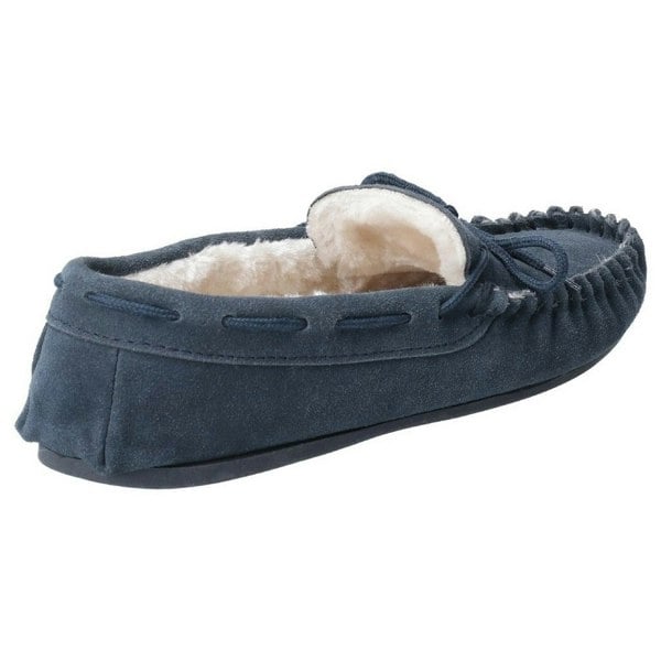 Hush Puppies Womens/Ladies Allie Slip On Leather Slipper - Navy