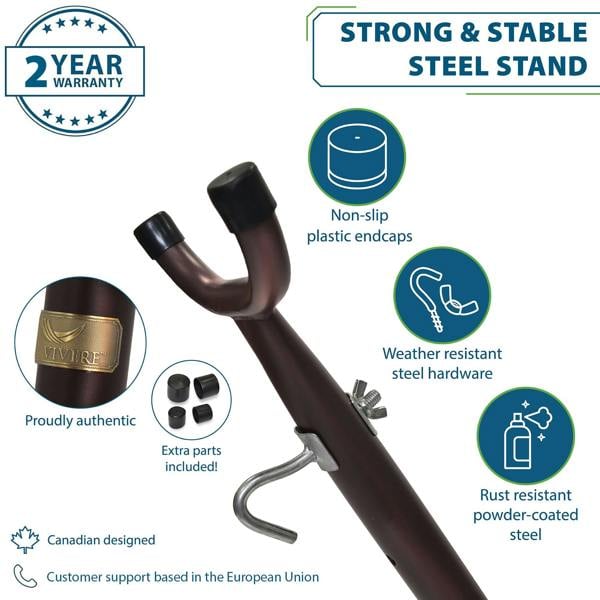 Vivere Universal Steel Hammock Stand (280 cm) - Oil Rubbed Bronze