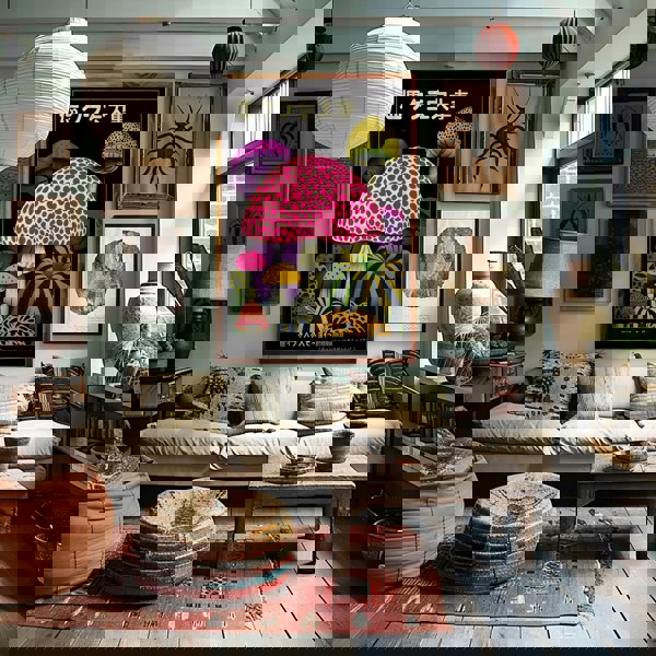 Daydream Psychedelic Mushroom Art Print Poster by Love Frankie