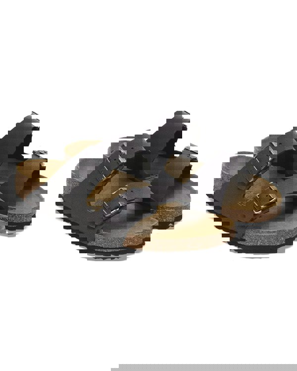 Birkenstock Arizona Birkibuc Mens Sandals Velvet Grey - CHO - Designer Mens Sandals