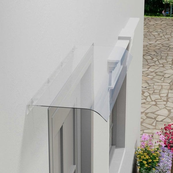 1M / 1.2M / 1.6M / 2M Transparent Awning Canopy for Window and Door Canopies & Gazebos Living and Home