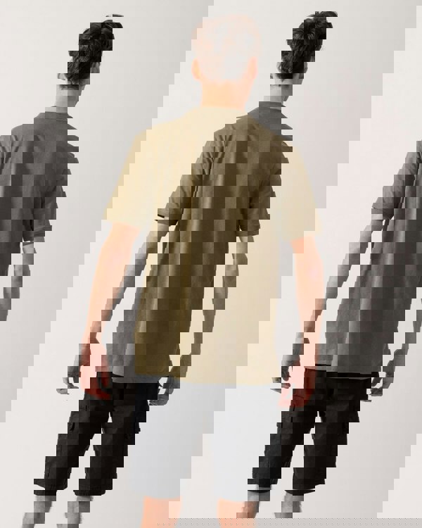 HUGO Diragolino212 Label Logo Mens T-Shirt - Open Green 389 - CHO - Designer Mens Logo T-Shirts