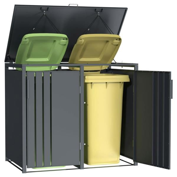 Phoenix Safe Phoenix GB2200AA Outdoor Double Wheelie Bin Store for 2 x 240L Bins in Anthracite