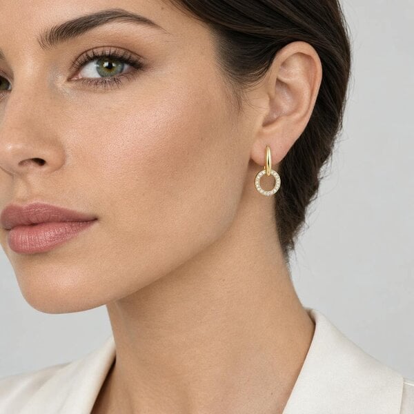 Cachet London Lara Drop Gold Earrings