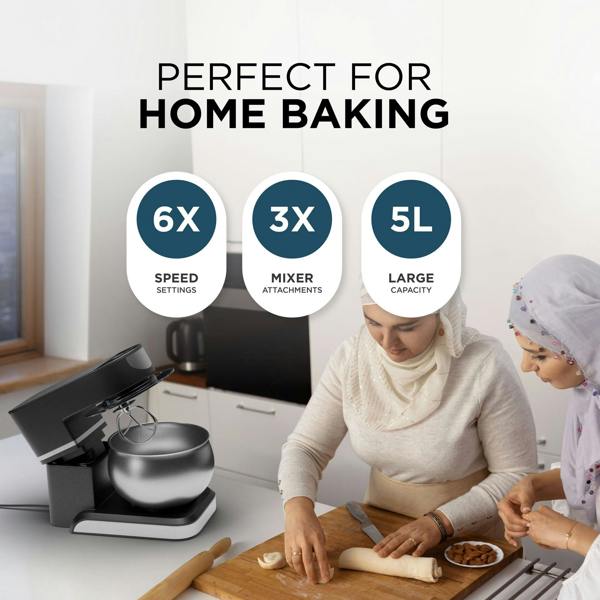 DMD Collective 5L Electric Stand Mixer with Stainless Steel Bowl
