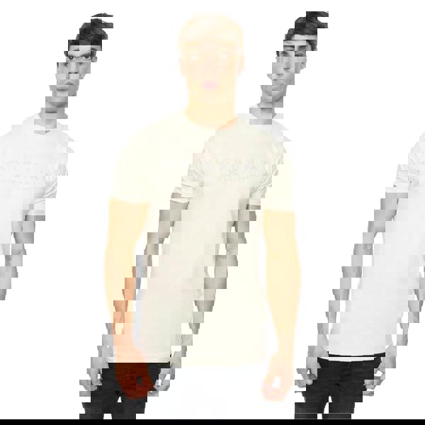 Crosshatch Mens Demiwear T-Shirt - Off White - 