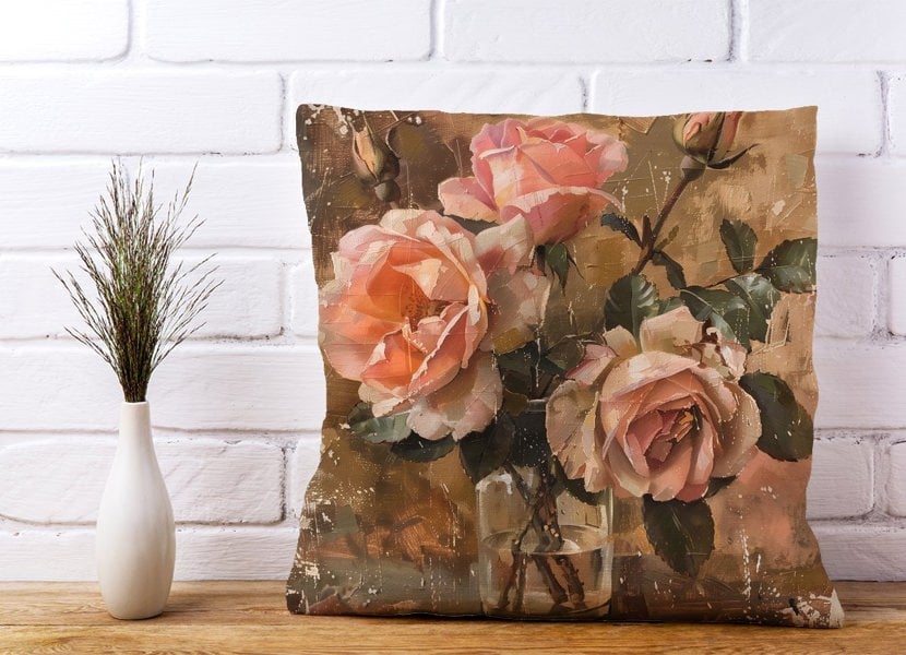 Warren Reed Vintage Roses Cushions