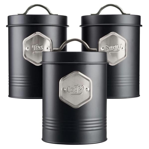 Cooks Professional 3 Kitchen Storage Set | Black / Silver