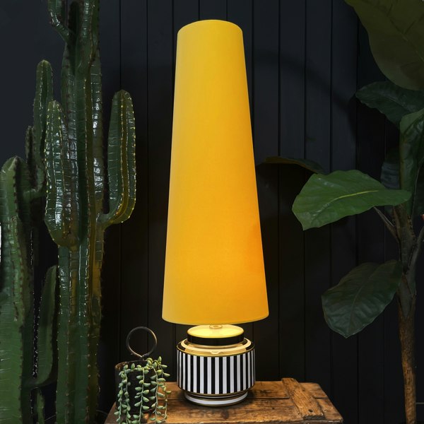 Love Frankie sunset. velvet cone lampshade