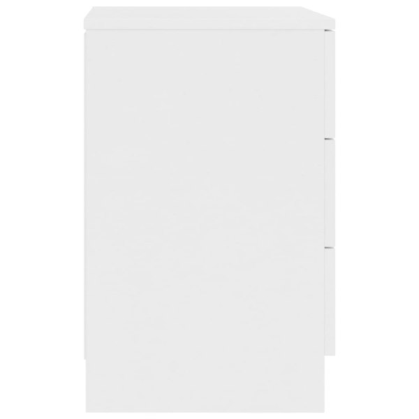 Berkfield Bedside Cabinets 2 pcs White 38x35x56 cm Engineered Wood