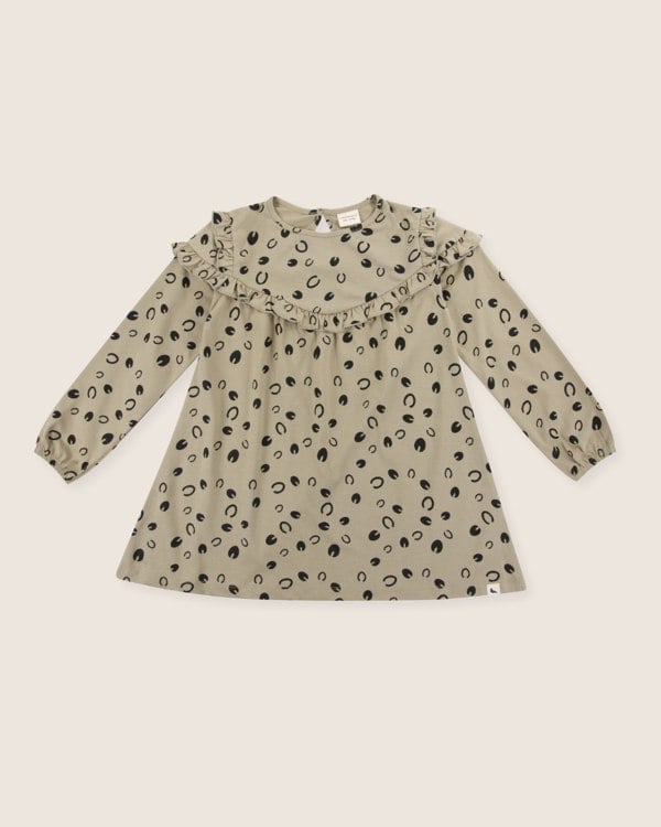 Gots certifed Grey Equestrian Print Dress - image 2