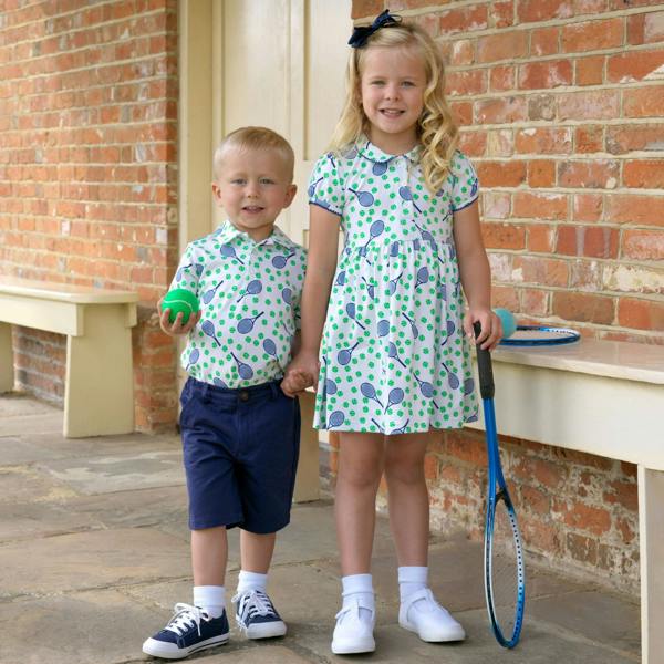 Rachel Riley Tennis Ball Jersey Dress
