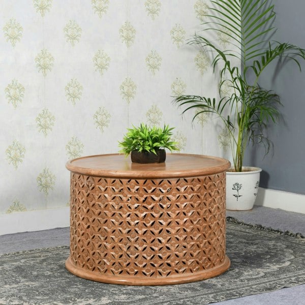IH Design Viva Mango Wood Round Coffee Table