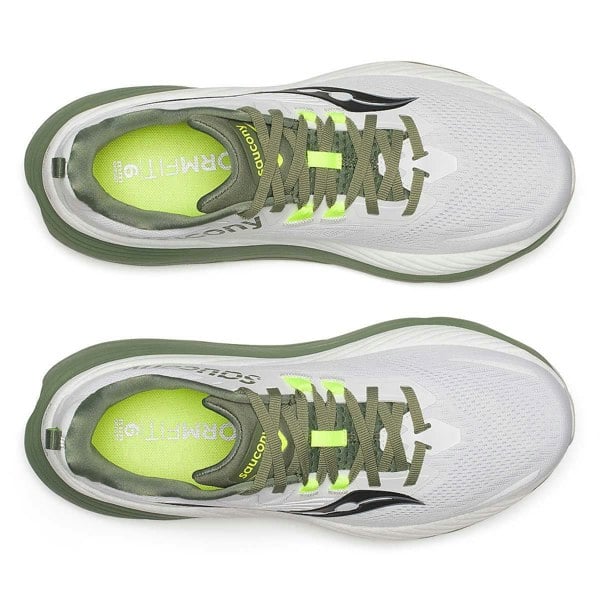 Saucony - S20933-136 Men's Hurricane 24 - White/Olivine