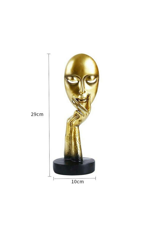 Living and Home Simple Creative Women Face Art Statue Thinker Lady Sculpture Abstract Characters Crafts Ornaments
