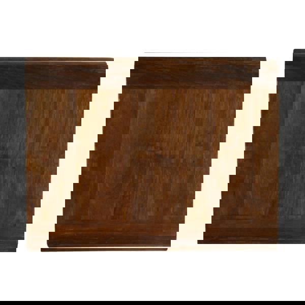 Artisan Furniture Solid Mango Wood Chestnut Curve Floating Bedside