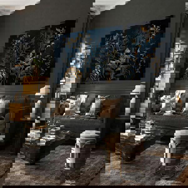 Large Framed Wall Pictures For Living Room | Set of 3 wall art prints