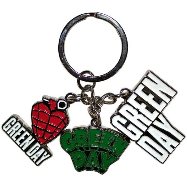 Green Day Band Logo Charms Keychain