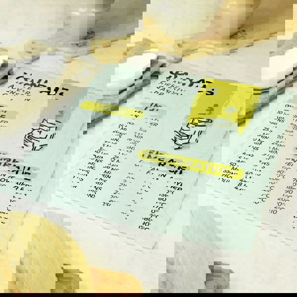 Personalised Memento Company Personalised Air Fryer Chart Glass Chopping Board/Worktop Saver