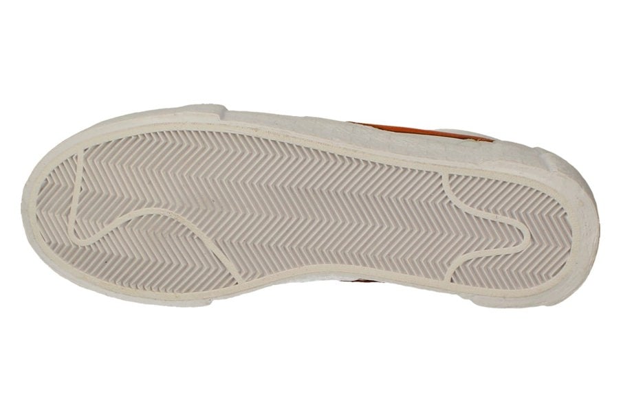 Nike Blazer Low / Sacai Mens Trainers Dd1877  100 - White Magma Orange White 100 - Photo 4