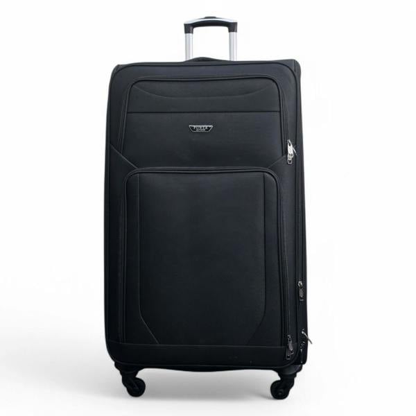 Infinity Luggage Soft Shell Lightweight Nylon Suitcase Set 4 Wheel Travel Case Holiday Bags