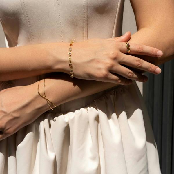 Spero London Italian Fine Sterling Silver Double Satellite Chain Bracelet
