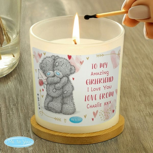 Personalised Memento Company Personalised Me To You Love Forever Scented Jar Candle