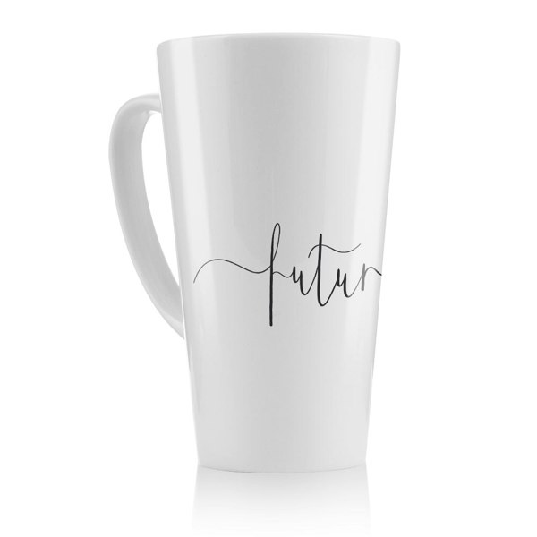 Benjamin Tate Design Text Future Designer Latte Mug