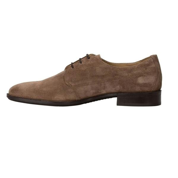Boss Mens Colby Leather Derby Shoes - Medium Beige - 