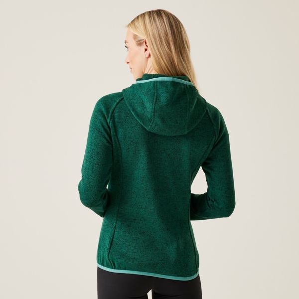 Regatta Women's Newhill Marl Hooded Fleece Jacket - Rainforest