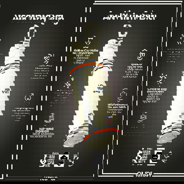 ION8 NFL x ION8 Insulated Steel Water Bottle, NFL Broncos, 750ml (24oz)