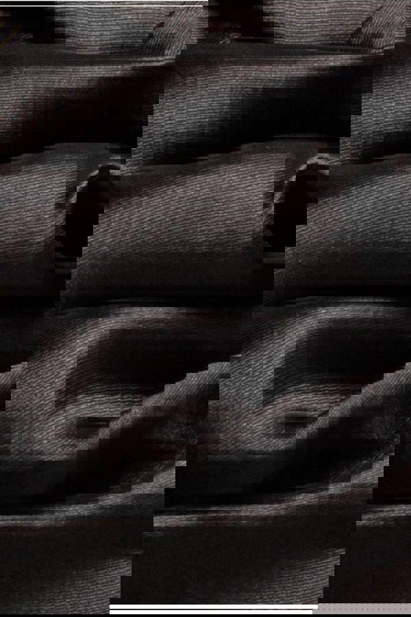 One Shoulder Puffed Satin Sleeve Asymmetric Scuba Top - Black T239