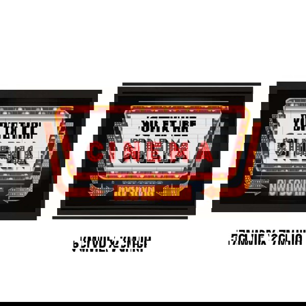 Personalised Wall Art Framed Print Home Cinema Now Showing