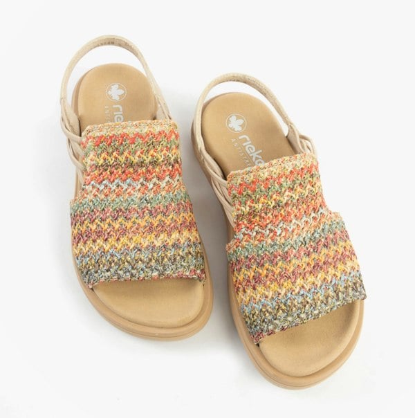 Rieker V1541-90 Womens Sandals - Multi
