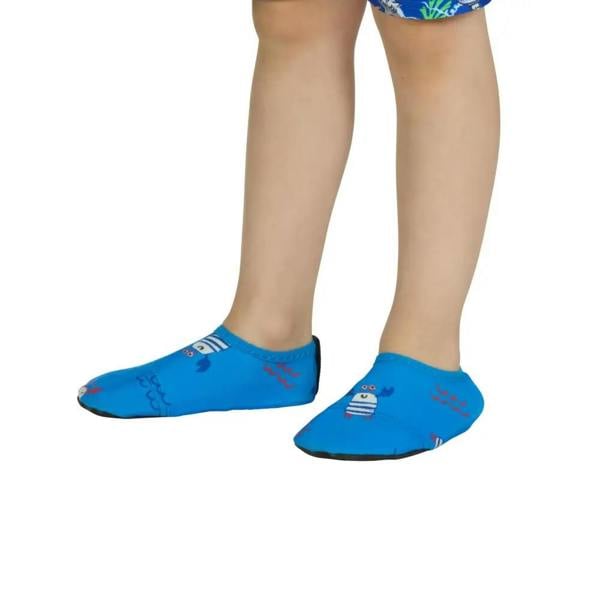 Zoggs Nautical Blue Kids Anti-Slip Pool Socks - Blue