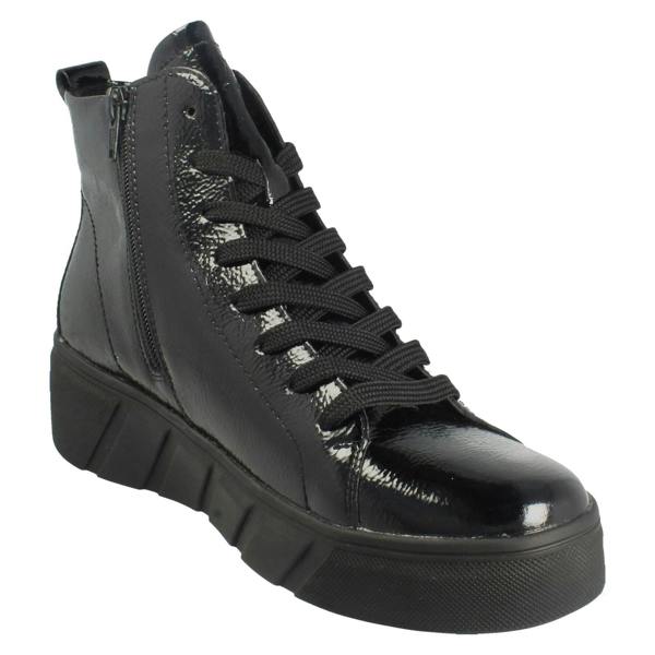 Rieker Ladies Rieker Revolution Lace and Zip Ankle Boots W0561