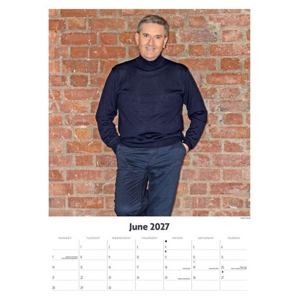 Daniel O'Donnell A3 Calendar 2027, Wall Calendars, Month To View, Entertainment, Gift