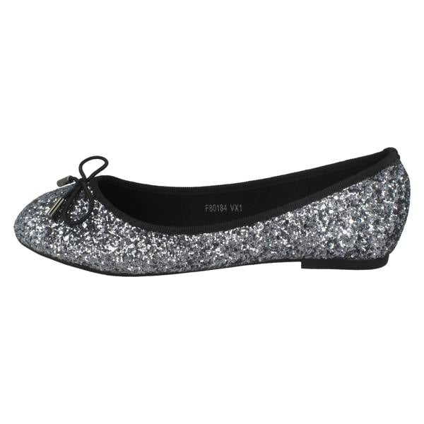 Anne Michelle Ladies Anne Michelle Glittery Ballerina Shoes