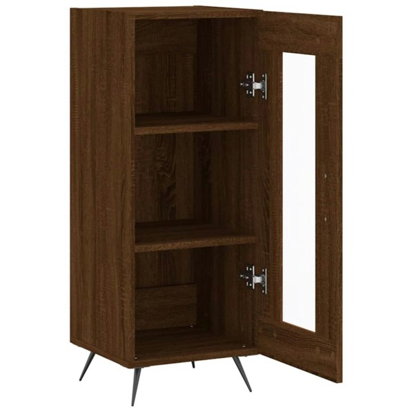 Berkfield Sideboard Brown Oak 34.5x34x90 cm Engineered Wood