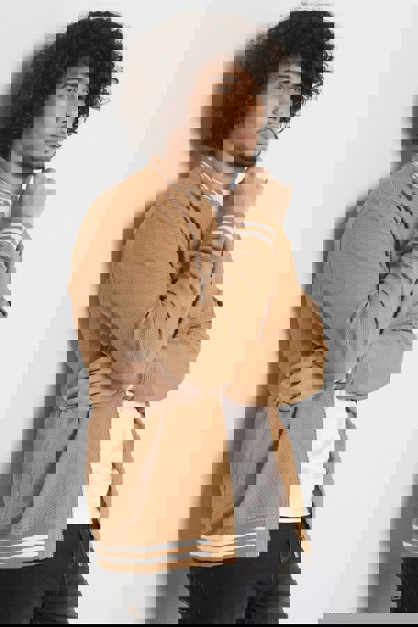 Men's Heavy Waffle Bomber Jacket