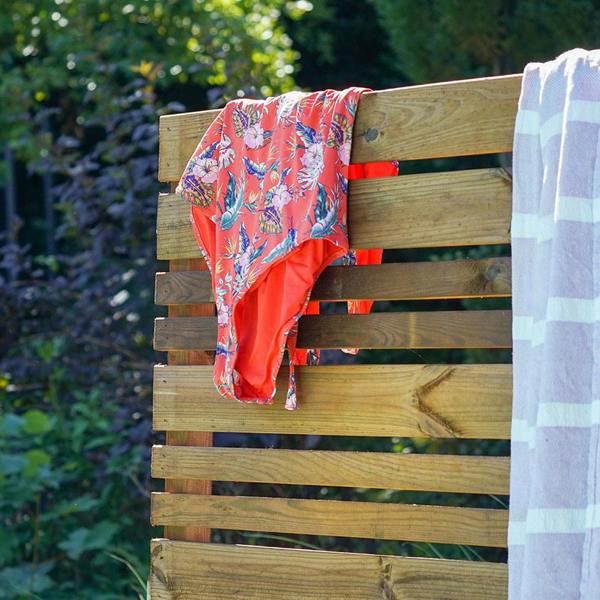 Cerland Lign Z Wooden Privacy Screen 1.8m Modern Slatted Outdoor Timber Panel